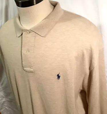 Polo By Ralph Lauren Men's Polo Shirt XXL Long Sleeve 100% Cotton New No Tags • $22.42