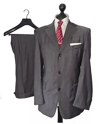 Men's CERRUTI 1881 Premium SUPERISSIMO 120'S Grey 2 PIECE Suit 42R W34  L33  • £24.95