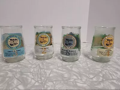 Vintage Welches Endangered Species Collection Jelly Jars 4 • $40