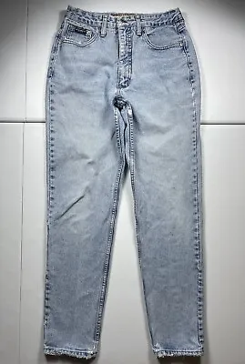 Vintage Z. Cavaricci Jeans Women’s 30 Blue Denim High Rise Embroidered Tapered • $29.95