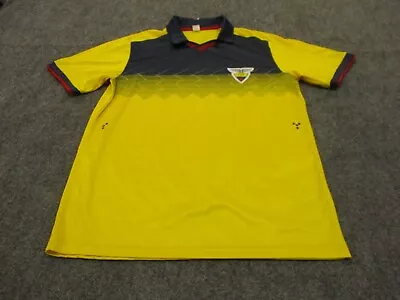 FEF Ecuador Soccer Jersey Men's Extra Large Yellow Polyester Collared* • $18.88