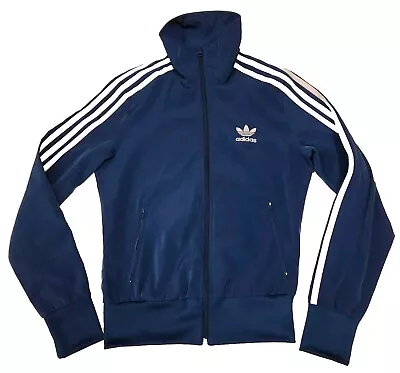 Adidas Track Gym Jacket Womens Size 6 Blue Full Zip  • $22.49