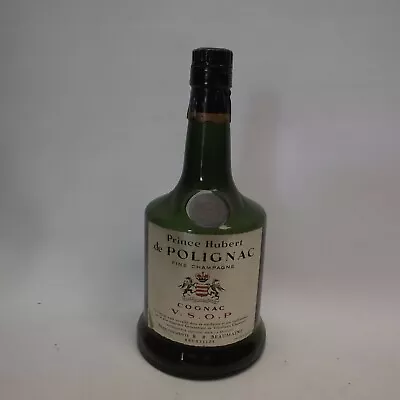 Hubert De Polignac VSOP Cognac Vintage Empty Bottle And Stopper Inc UK P+P • £22.99