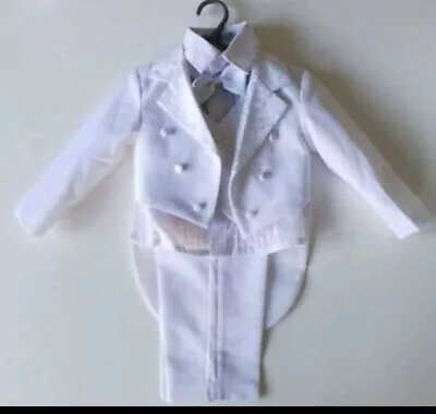 Baby Boys Christening Outfit Boys Tuxedo Tail Suits Page Boy Outfit • £24.99