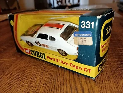 £23 • Buy #371 Corgi Toys(1973)whizzwheels 3 Litre  Ford Capri Gt  Rally (mint In Box)