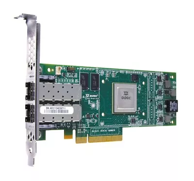 QLogic QLE8152-CU-CK 8100 Dual-Port 10GBase-X PCI-Express X8 SFP+ Network Card • $289