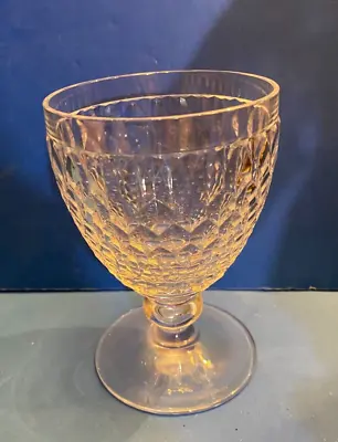 Claret Wine Water Goblet Boston By Villeroy & Boch Clear Crystal 5-1/8  • $12.95