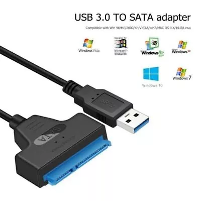USB 3.0 To 2.5  SATA III Hard Drive Adapter Cable/UASP -SATA To USB3.0 Converter • $3.49