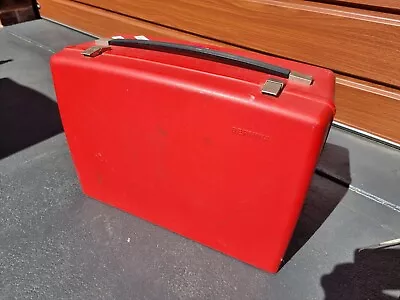 Vintage Bernina 830 Record Sewing Machine Red Hard Carry Case • $120