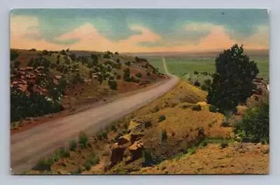 Route 66 Vintage Mentone Indiana Tourist In TUCUMCARI New Mexico Postcard 1957 • $12.99