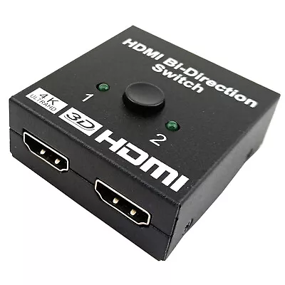 HDMI Selector Splitter Dual-way Input Output 4K 3D 1080P Video Display Adapter • £9.22