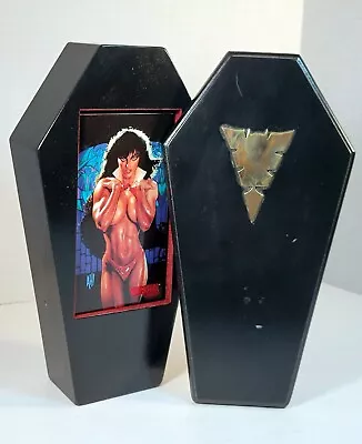 Vampirella Gallery Red Foil Tall Format Trading Card Set Topps 1995 Coffin Case • £85.50