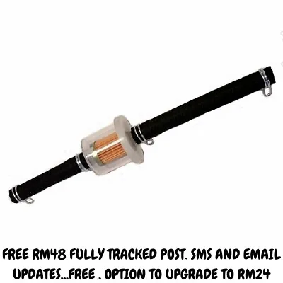 Fuel Pipe Hose Filter & Clips Fits Most Honda Lawnmowers Braided Fuel Pipe • £12.19