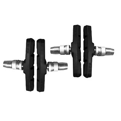 (2x Pair) Positz V-Brake Pads Shoes Threaded All Weather Advanced (4pcs Set) • $9.95