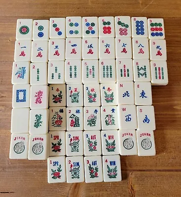 Vintage Mah Jongg Mahjong Tiles Only (American Version - 166 Tiles Total) • $79.99