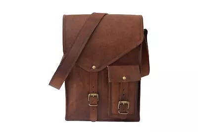 Leather Messenger Bag Laptop Satchel Handbag Office School Crossbody Sling Bags • $59.99