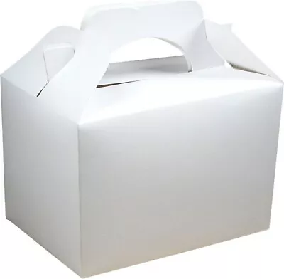 £2.79 • Buy 5 White Food Boxes Favour Party Bag Hygienic Christening First Communion Holy 