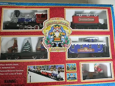 Vintage Christmas Toy Holiday Nutcracker Express Train Musical Animated Boxed  • £70