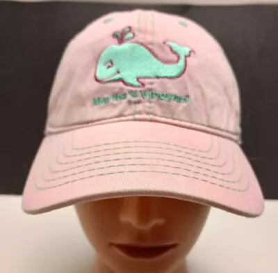 Pink Golf Hat Baseball Cap Whale Embroidery Martha's Vineyard  • $8