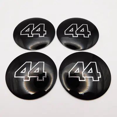 #44 Race Number Alloy Wheel Centre Cap Stickers X 4 - 56mm Fits Citroen Volvo • $12.42