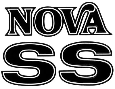 NOVA SS Emblem Logo 1975 1976 Vinyl Decal Sticker Many Colors Chevy Muscle Car • $3