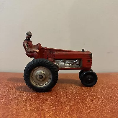 Vintage 1950’s Red Auburn Rubber Farm 6  Toy Tractor • $14.99