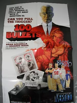 100 Bullets 1999 Azzarello Johnson Barrio Movie TV Vertigo DC PROMO Poster VF/NM • $9.99