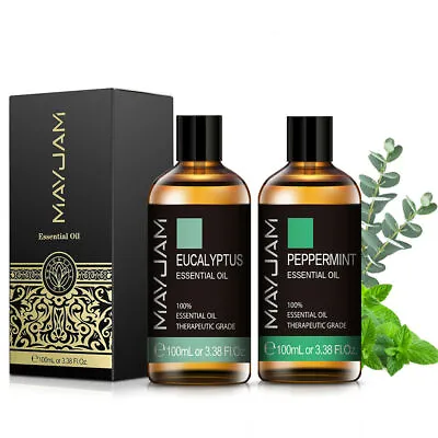 100/200ml Eucalyptus Peppermint Oil Essential Oil Pure Aromatherapy Diffuser Oil • $23.99