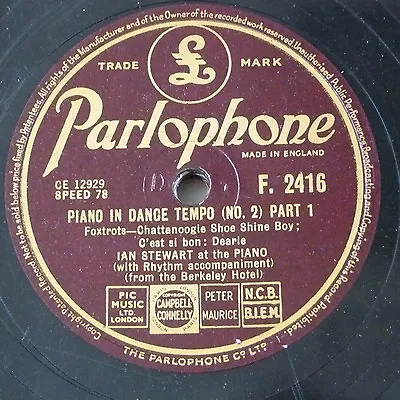 78rpm IAN STEWART Piano In Dance Tempo No.2 - From The Berkeley Hotel • £15