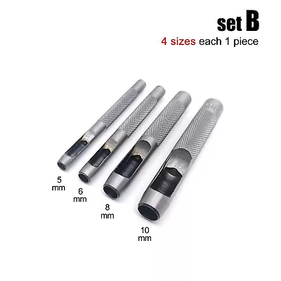 Mix Size Set 45# Steel Gasket Leather Belt Bag Round Hole Punch Hollow Cutter • $8.62