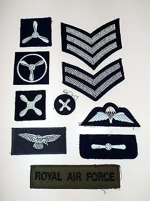 ROYAL AIR FORCE NO1 DRESS JACKET FABRIC BADGE - Raf Mutiple Badges Available • £6