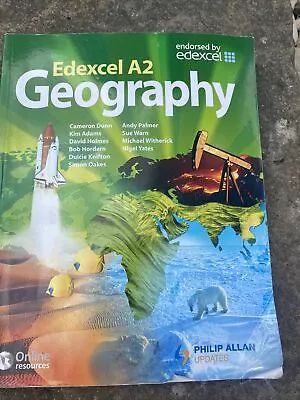 Edexcel A2 Geography Textbook By Philip Allan Updates  A-Level Revision Study • £1.90