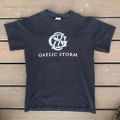 Gaelic Storm T-Shirt Blue Adult Small Gildan Ultra Cotton Irish Live Dance • $9.64