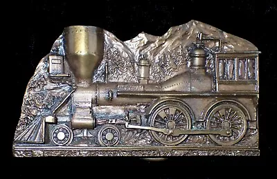 Cool Detailed Vtg. 1977 Steam Locomotive Belt Buckle Cpt. Hawks Sky Patrol • $15.95