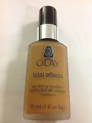 Oil Of Olay Total Effects Age Defying Liquid Makeup Foundation DEEP HONEY #82. • $18.69