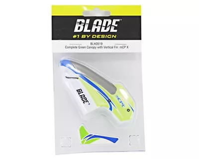 Blade MCPX MCP X Complete Canopy / Body W/Vertical Fin (Green) BLH3519 • $16.95