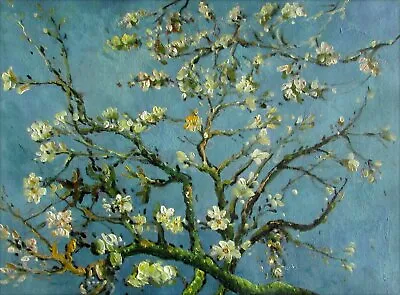 $64.95 • Buy Van Gogh Almond Blossom Repro, Quality Hand Painted Oil Painting 12x16in
