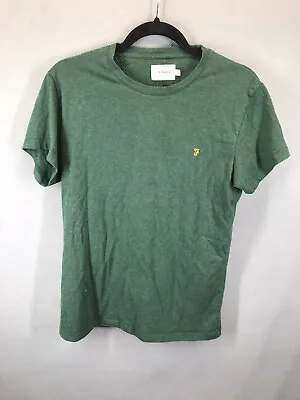 Farah Men’s T Shirt Size Medium Green • £3