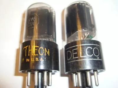 Matched Pair Of 6V6GT Tubes By Raytheon One Labelled Philco NOS Ratings • £44.40