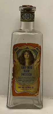 VINTAGE Early Gro Mor Hair GLASS BOTTLE • $35