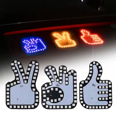 Funny Car Finger Light Remote VictoryOKThumbs Up Signs LED Gesture Window Lamp • $10.99