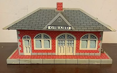 Vintage Marx Girard Tin Whistling Train Station Tested And Working • $25