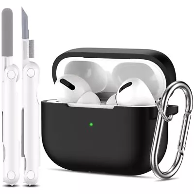 AirPods Pro Generation Case Cover With Cleaner Kit And 4 Pairs Replacemen-Black • $7.74