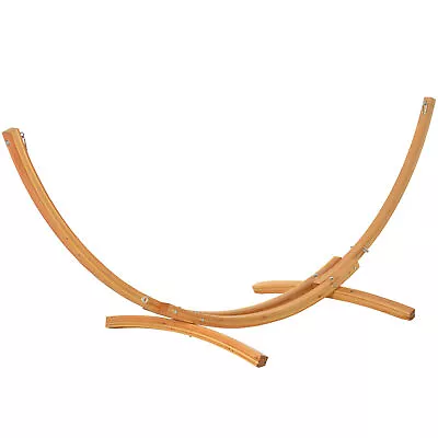 Outsunny 3(m) Wooden Hammock Stand Universal Garden Picnic Camp Accessories • £98.99