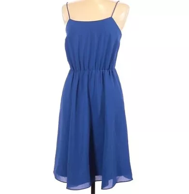 NWT J Crew Dress Size 0 Blue Short Fit Flare Sundress Summer  • $14.95