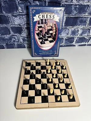 Cardinal Wood Chess Game Folding Board Vintage 90s Classic Gaming • $24.99