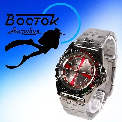 VOSTOK KOMANDIRSKIE Amphibian 2415 / 110651 RUSSIAN Mechanical  Watch Diver • $115.90