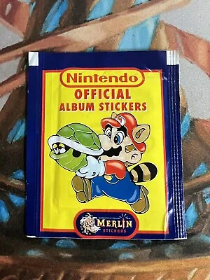1992 Merlin Nintendo Official Album Stickers 1 Pack BRAND NEW SEALED • $5