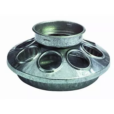 Galvanized Poultry Mason Feeder 1 Quart 6  Diameter • £10.16