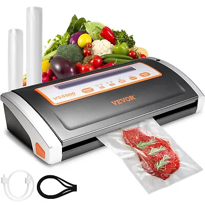 VEVOR Vacuum Sealer Machine Food Preservation Storage Saver 80Kpa With Seal Bag • $56.99